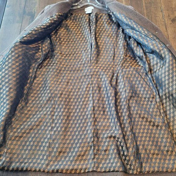 Soft Surroundings Herringbone Blazer W/ Gold Trim size PM - Picture 2 of 7